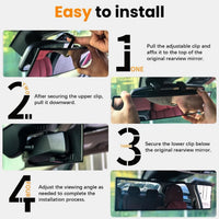 Panoramic Rear View Car Mirror 12 Inch